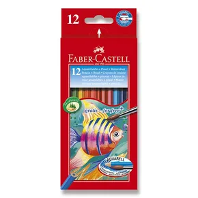 Faber-Castell Aquarellstifte 12 Farben + Pinsel